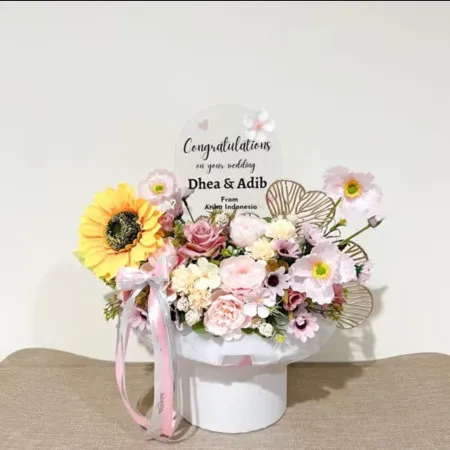 Bloom Box Akrilik Ucapan Wedding Andir